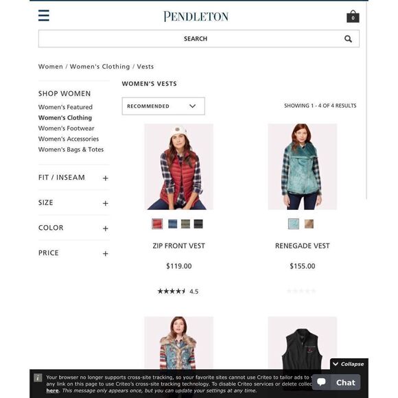 Pendleton Red Wool Vest Vintage 100% virgin wool cropped button up 70s - Picture 6 of 8